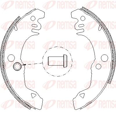 Brake Shoe REMSA 4021.00