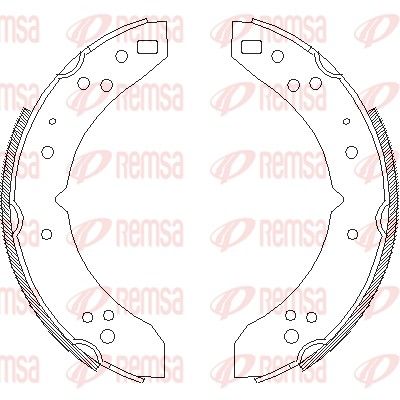 Brake Shoe REMSA 4030.00