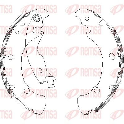 Brake Shoe REMSA 4041.00