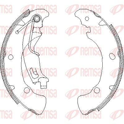 Brake Shoe REMSA 4041.01