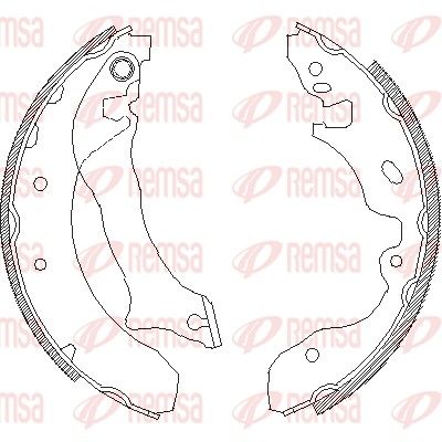 Brake Shoe REMSA 4042.00