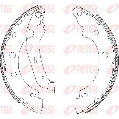 Brake Shoe REMSA 4043.00