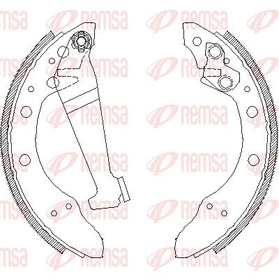 Brake Shoe REMSA 4046.00