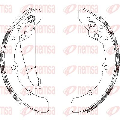 REMSA 4048.00 Brake Shoe
