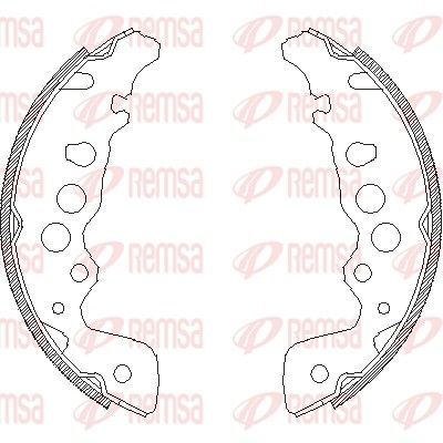 Brake Shoe REMSA 4049.00
