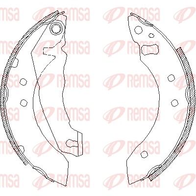 Brake Shoe REMSA 4051.00