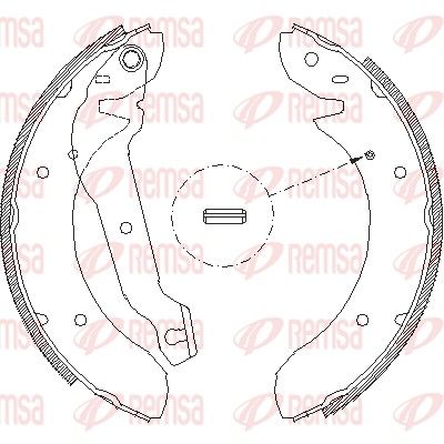 Brake Shoe REMSA 4055.00