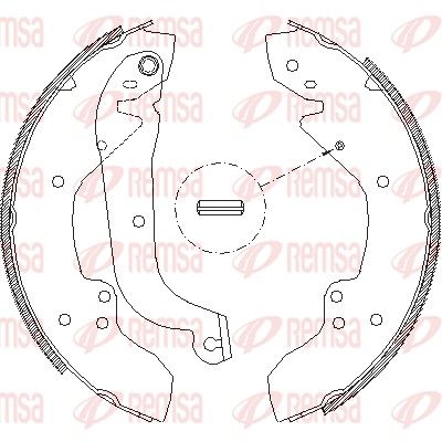 Brake Shoe REMSA 4056.01