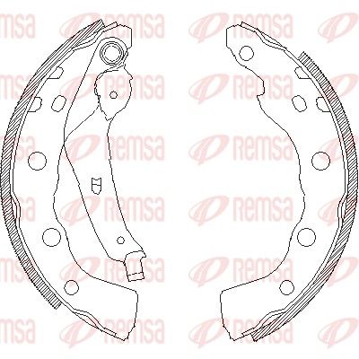 Brake Shoe REMSA 4059.00