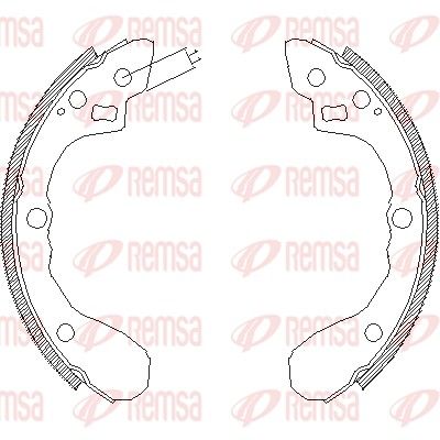 Brake Shoe REMSA 4060.00