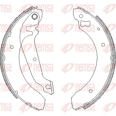 Brake Shoe REMSA 4062.00