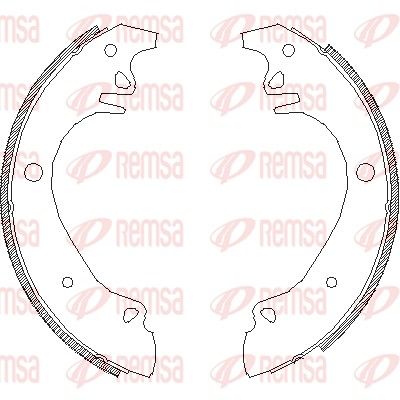 Brake Shoe REMSA 4070.01