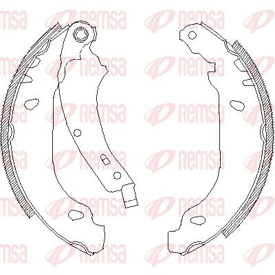 Brake Shoe REMSA 4074.00