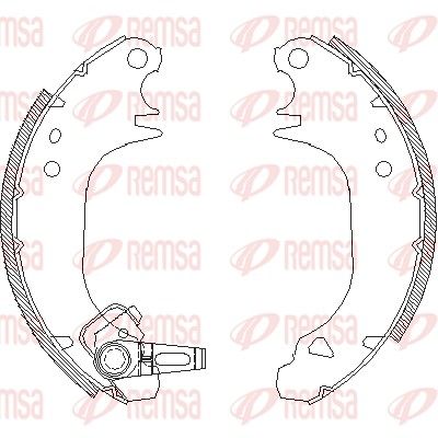 Brake Shoe REMSA 4075.00