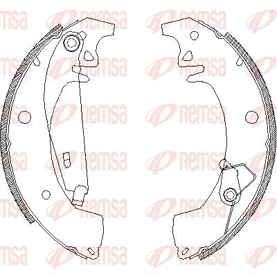 Brake Shoe REMSA 4078.01