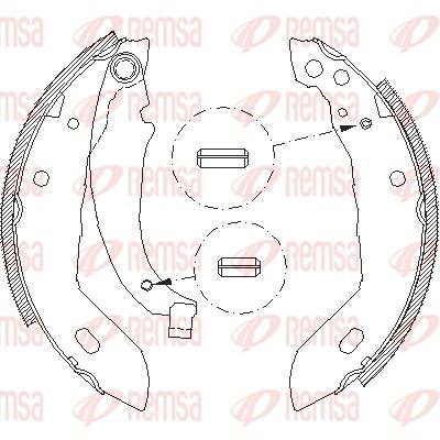 Brake Shoe REMSA 4083.00
