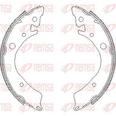 Brake Shoe REMSA 4084.00