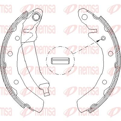 Brake Shoe REMSA 4086.00