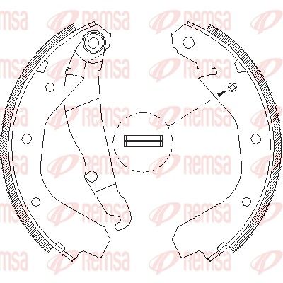 Brake Shoe REMSA 4088.00