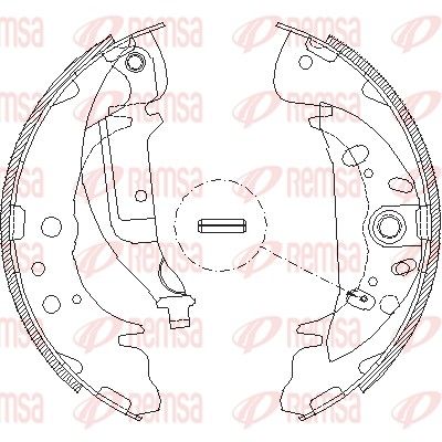 Brake Shoe REMSA 4089.01