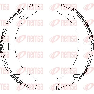 Brake Shoe, parking brake REMSA 4093.01