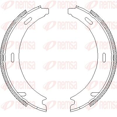 Brake Shoe, parking brake REMSA 4094.01