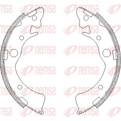 REMSA 4096.01 Brake Shoe
