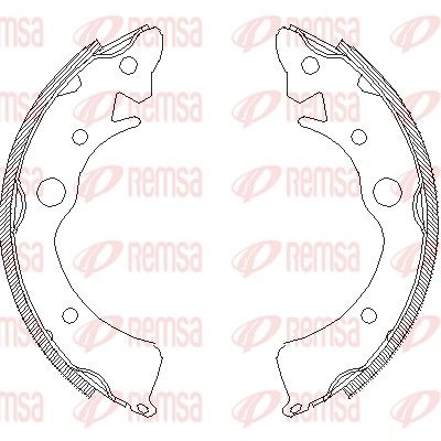 REMSA 4096.00 Brake Shoe