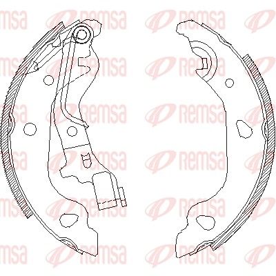 REMSA 4098.00 Brake Shoe