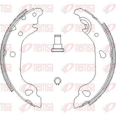 Brake Shoe REMSA 4098.01