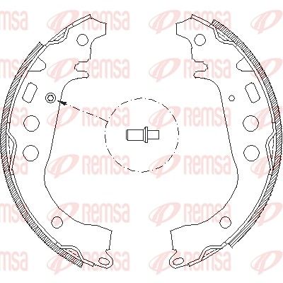 Brake Shoe REMSA 4101.00