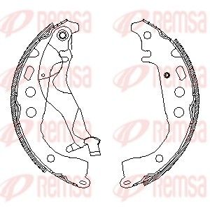 Brake Shoe REMSA 4101.01