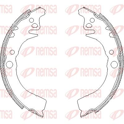 Brake Shoe REMSA 4102.00