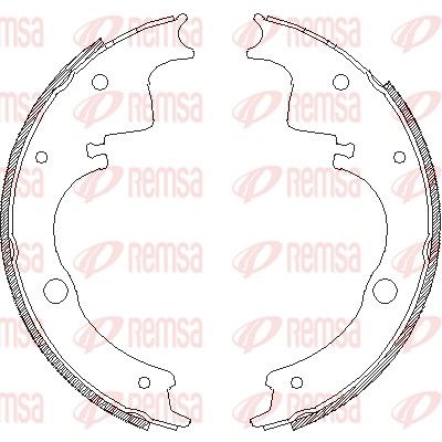 Brake Shoe REMSA 4105.00