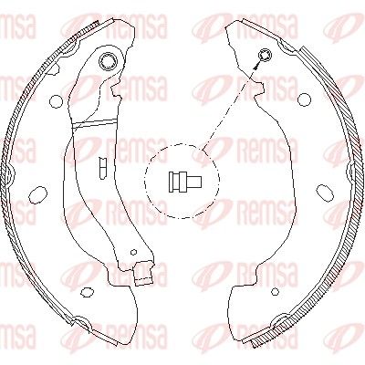 Brake Shoe REMSA 4107.00