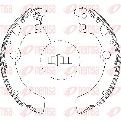 Brake Shoe REMSA 4116.00