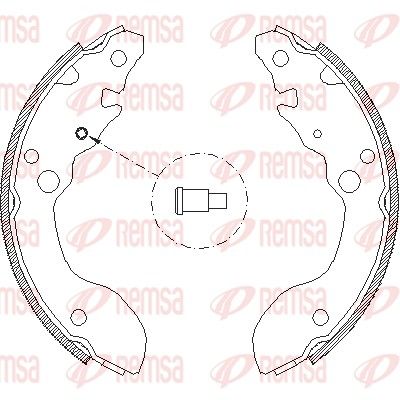 Brake Shoe REMSA 4124.00