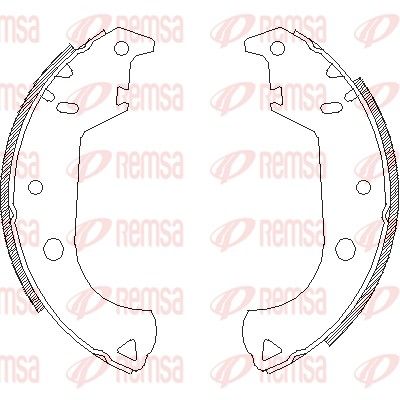 Brake Shoe REMSA 4125.00