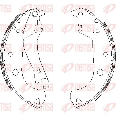 Brake Shoe REMSA 4125.01