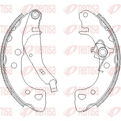 Brake Shoe REMSA 4126.01