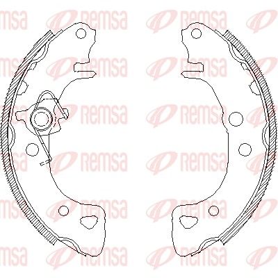 Brake Shoe REMSA 4126.00