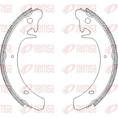 Brake Shoe REMSA 4129.00