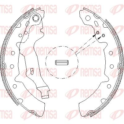 Brake Shoe REMSA 4131.00