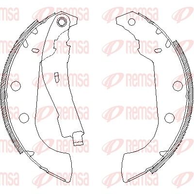 REMSA 4135.01 Brake Shoe