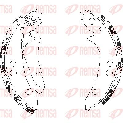 Brake Shoe REMSA 4136.00
