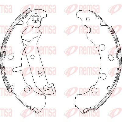 Brake Shoe REMSA 4137.00