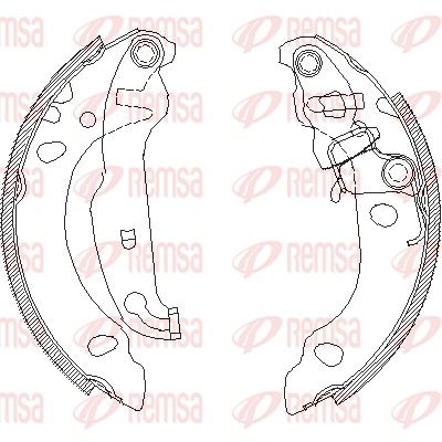 Brake Shoe REMSA 4138.00
