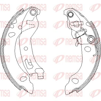 Brake Shoe REMSA 4138.01