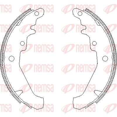 REMSA 4139.00 Brake Shoe