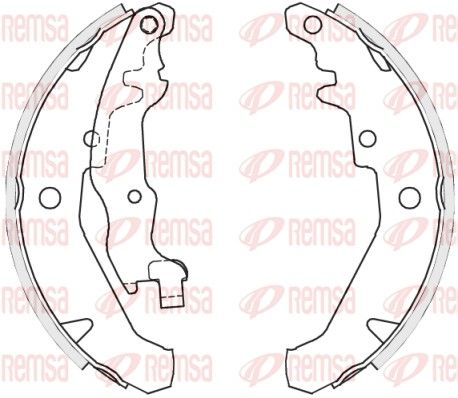REMSA 4139.01 Brake Shoe